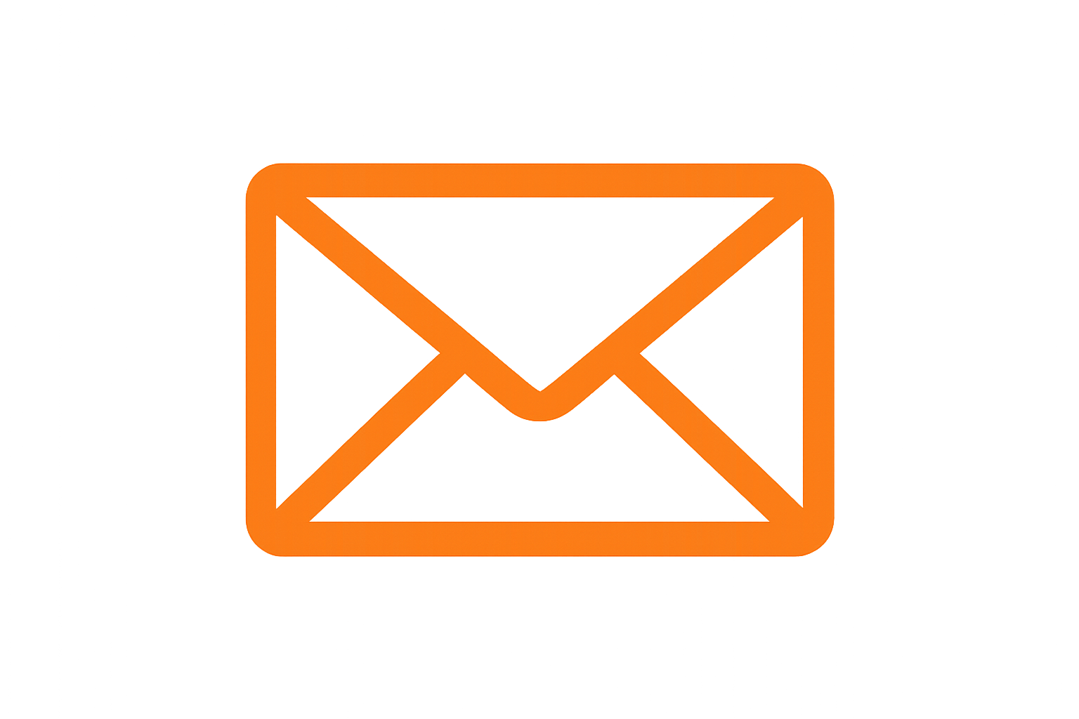 e-mail icoon oranje