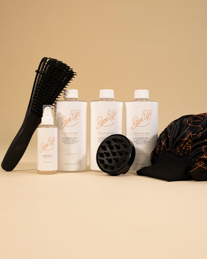 rijstwater startersbundel + detangler borstel